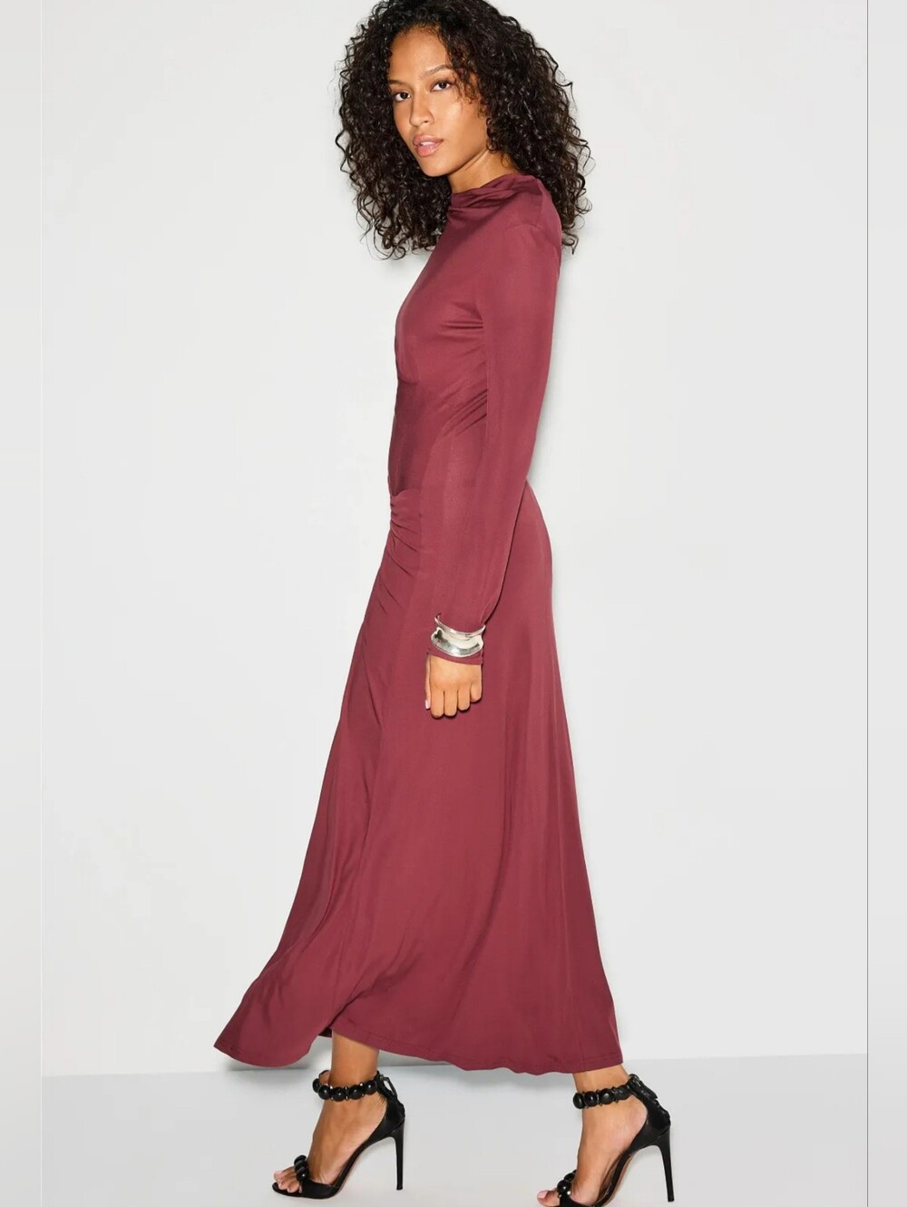Jonathan Simkhai Ferrara Long Sleeve Midi Dress Women Size 4 - Picture 3 of 12